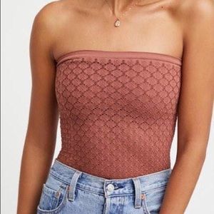 Free People Honey tube top light pink
